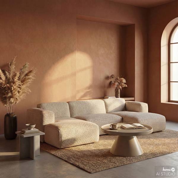 Couchtisch Haskin Metall - Sandgrau