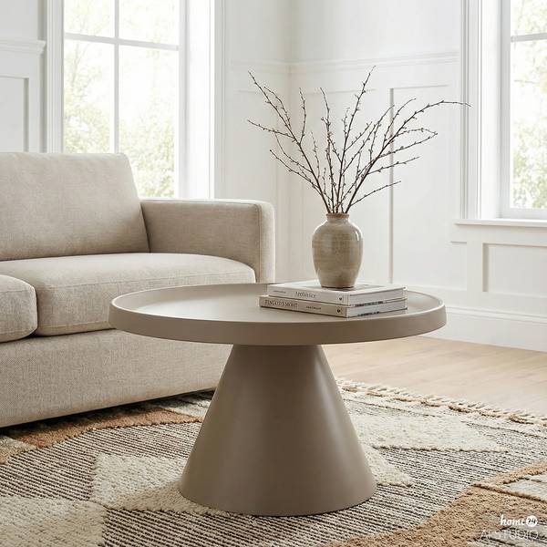 Couchtisch Haskin Metall - Sandgrau