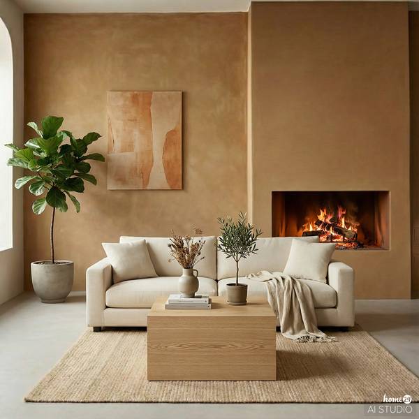 Furnierter Couchtisch Okatee rechteckig Esche