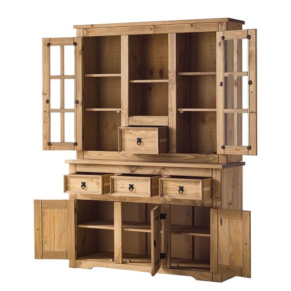 Vitrine pour buffet FINCA RUSTICA Pin massif - Epicéa naturel