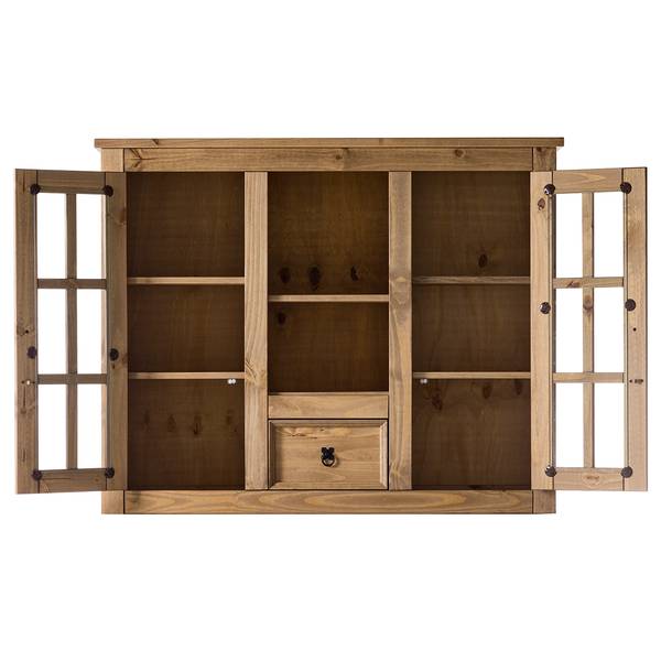 Vitrine pour buffet FINCA RUSTICA Pin massif - Epicéa naturel