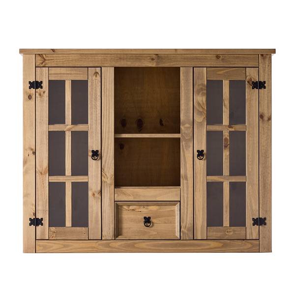 Vitrine pour buffet FINCA RUSTICA Pin massif - Epicéa naturel