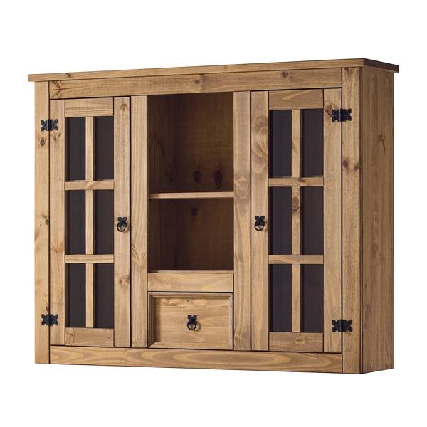 Vitrine pour buffet FINCA RUSTICA Pin massif - Epicéa naturel
