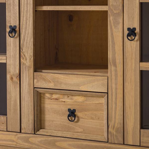 Vitrine pour buffet FINCA RUSTICA Pin massif - Epicéa naturel