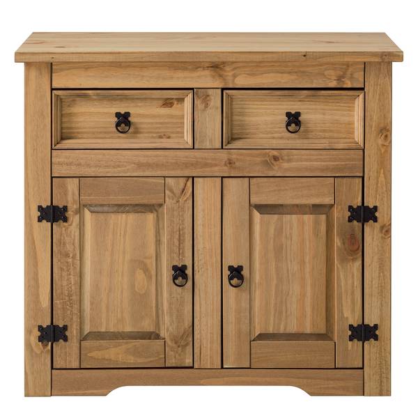 Kommode FINCA RUSTICA mit Türen Kiefer massiv - Kiefer Natur