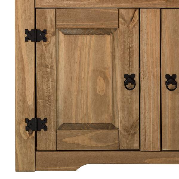 Kommode FINCA RUSTICA mit Türen Kiefer massiv - Kiefer Natur