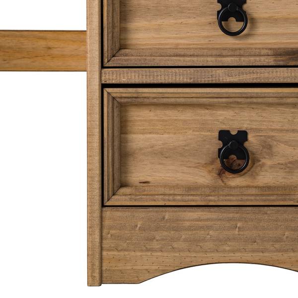 Schreibtisch FINCA RUSTICA 104 cm Kiefer massiv - Kiefer Natur