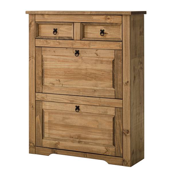 Scarpiera a ribalta FINCA RUSTICA Pino massello - Pino naturale