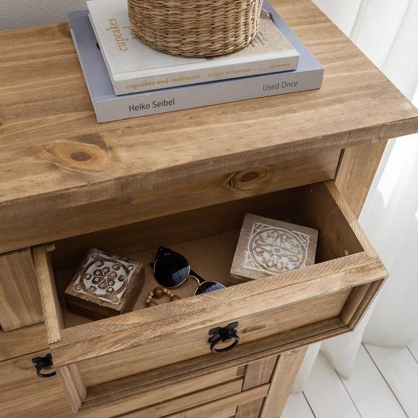 Scarpiera a ribalta FINCA RUSTICA Pino massello - Pino naturale