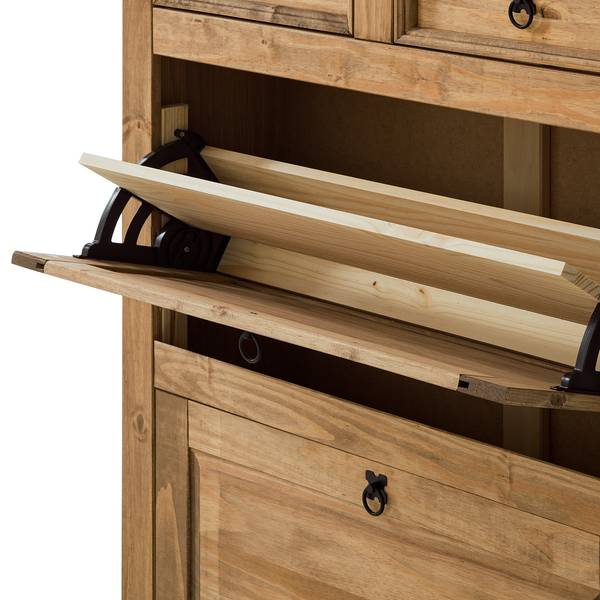 Scarpiera a ribalta FINCA RUSTICA Pino massello - Pino naturale