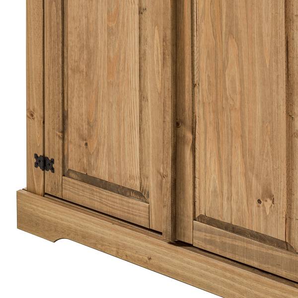 Armadio FINCA RUSTICA arrotondato Pino massello - Pino naturale - Larghezza: 149 cm