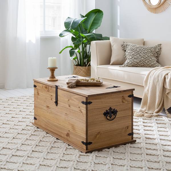 Houten kist FINCA RUSTICA massief grenenhout - natuurlijk grenenhout