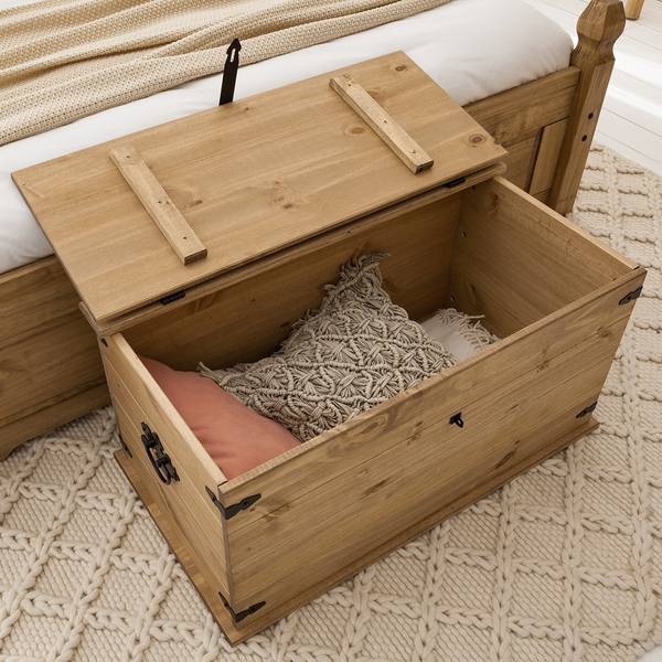 Houten kist FINCA RUSTICA massief grenenhout - natuurlijk grenenhout