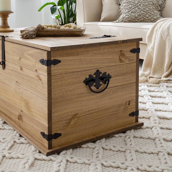 Houten kist FINCA RUSTICA massief grenenhout - natuurlijk grenenhout