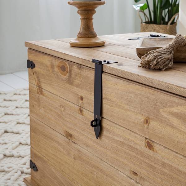 Houten kist FINCA RUSTICA massief grenenhout - natuurlijk grenenhout