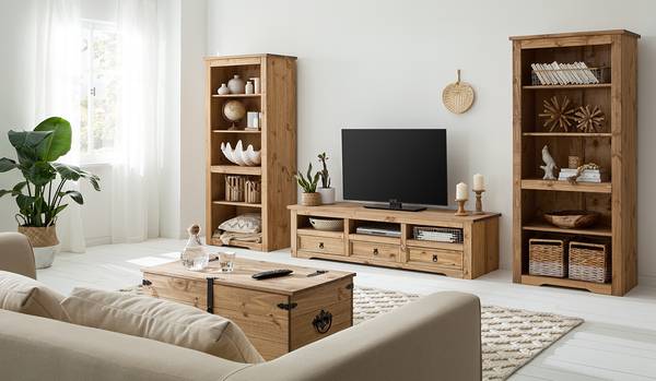 Set di 3 mobili FINCA RUSTICA Pino massello - Pino naturale