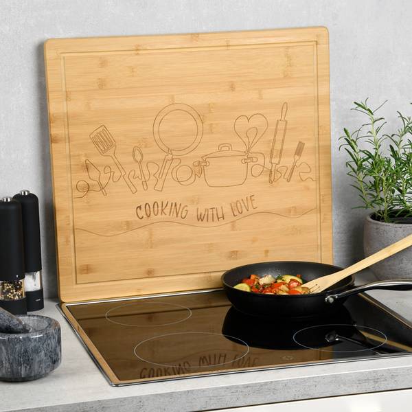 Couvercle de cuisinière Love Bambou - Beige