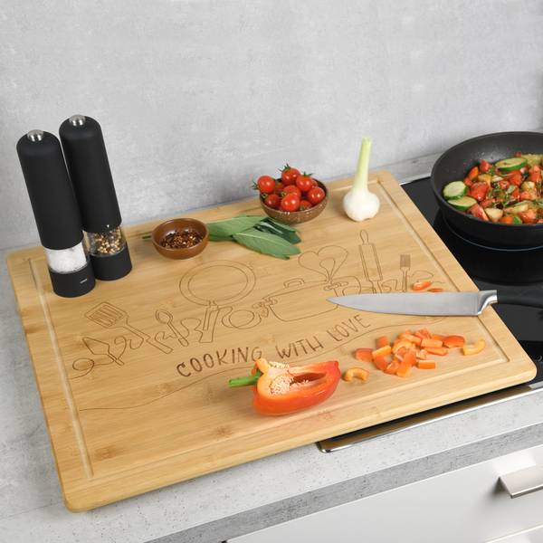 Couvercle de cuisinière Love Bambou - Beige