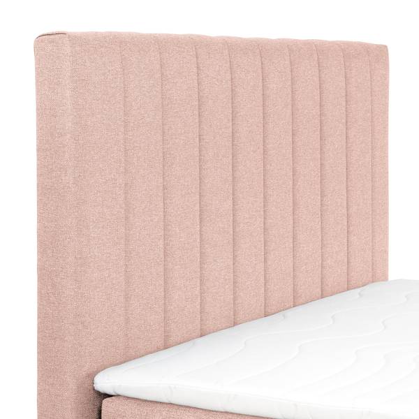 Lit boxspring Ghoripur - Type A Tissu Mavie: Rose - 90 x 200cm