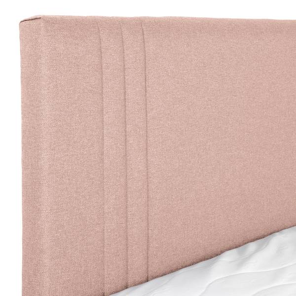 Boxspringbett Ghoripur - Typ B Webstoff Mavie: Rosa - 90 x 200cm