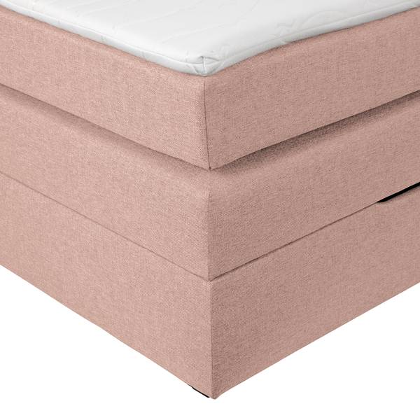 Boxspringbett Ghoripur - Typ B Webstoff Mavie: Rosa - 90 x 200cm