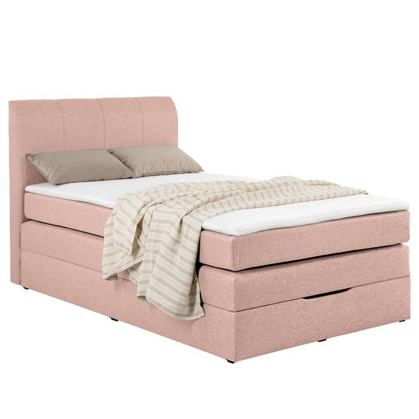 Letto boxspring Ghoripur - C Tessuto Mavie: rosa - 90 x 200cm