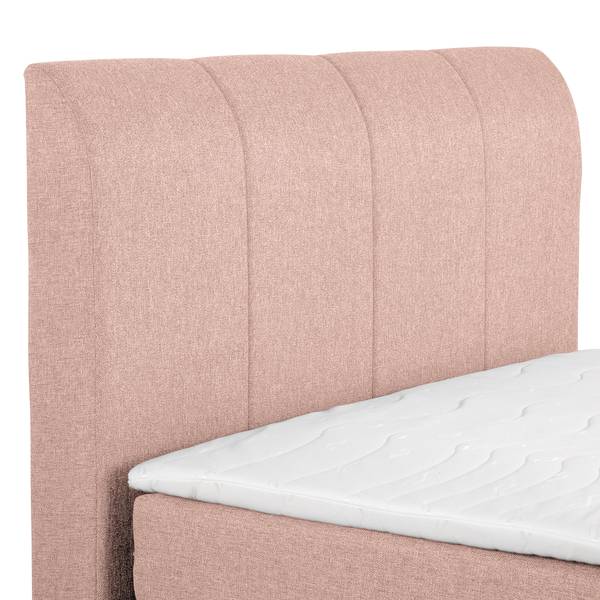 Letto boxspring Ghoripur - C Tessuto Mavie: rosa - 90 x 200cm