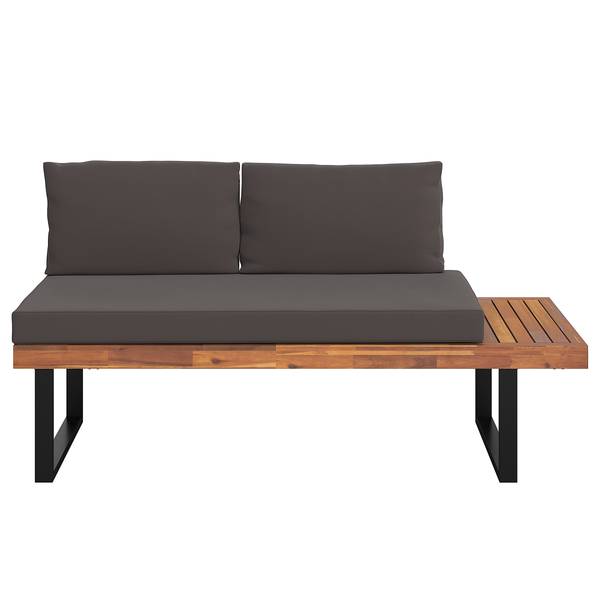 Loungeset Sorina 3-teilig Akazie massiv / Webstoff - Grau