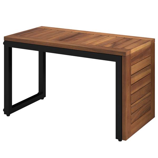 Loungeset Sorina 3-teilig Akazie massiv / Webstoff - Grau