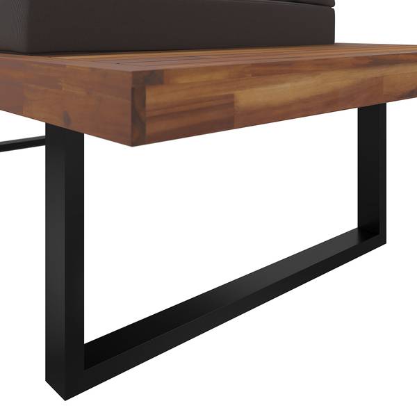 Loungeset Sorina 3-teilig Akazie massiv / Webstoff - Grau
