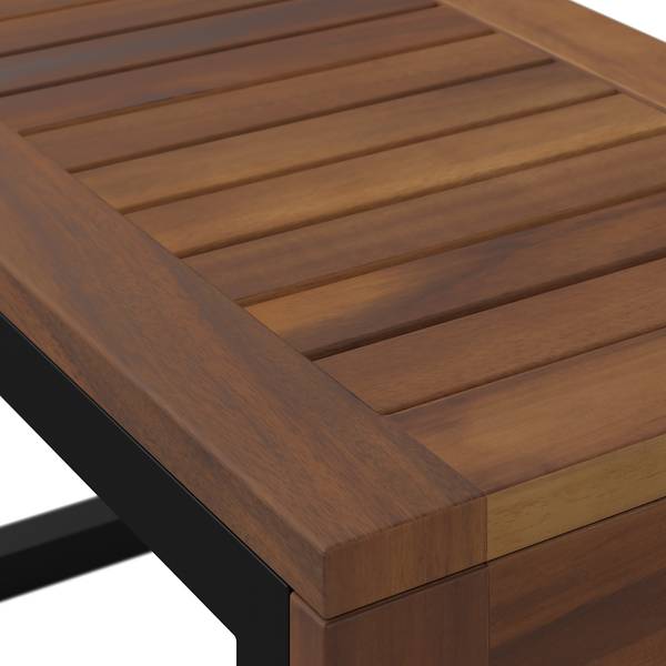 Loungeset Sorina 3-teilig Akazie massiv / Webstoff - Grau
