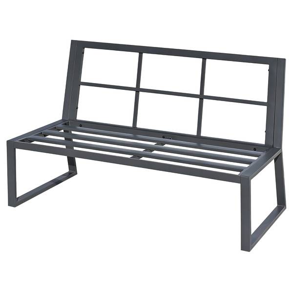 Ensemble repas-salon Orya 5 pièces Acier / Tissu - Gris