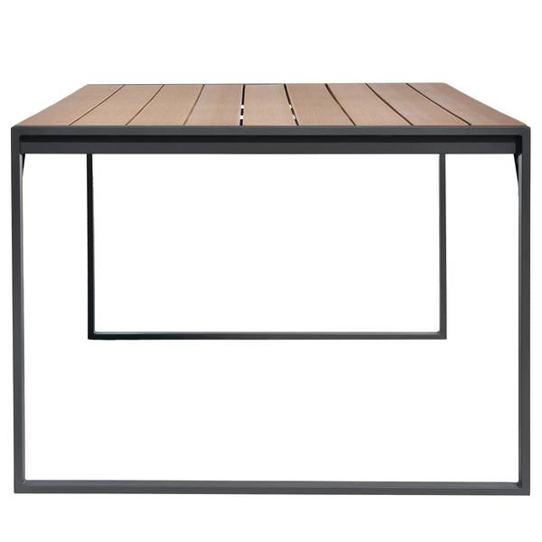 Ensemble repas-salon Orya 5 pièces Acier / Tissu - Gris