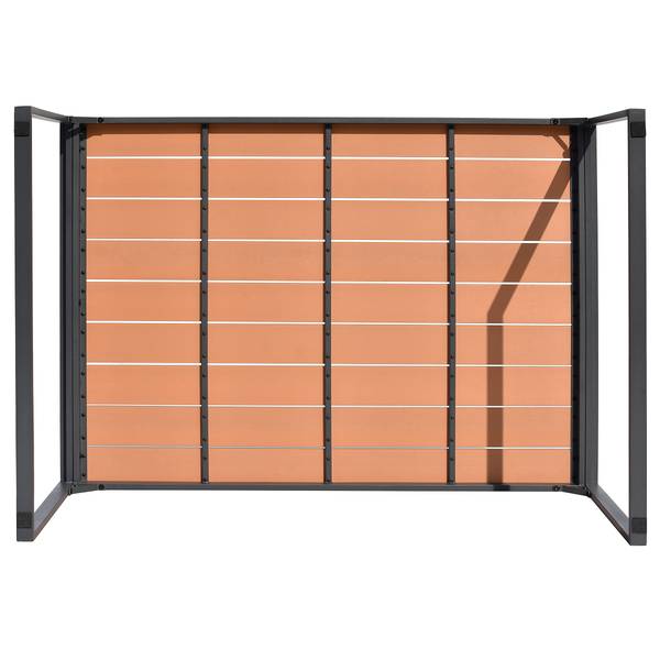 Ensemble repas-salon Orya 5 pièces Acier / Tissu - Gris