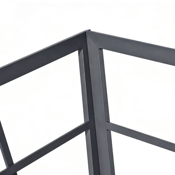 Ensemble repas-salon Orya 5 pièces Acier / Tissu - Gris