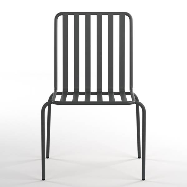 Tuinstoel Kuna set van 2 staal - antracietkleurig
