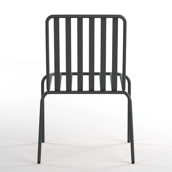 Tuinstoel Kuna set van 2 staal - antracietkleurig