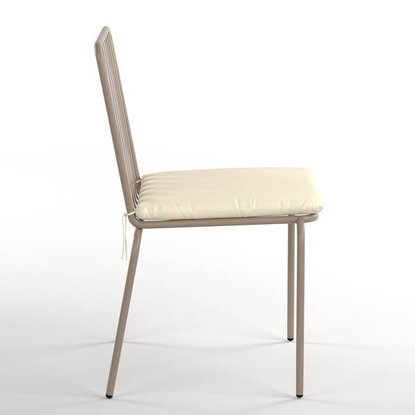 Gartenstuhl Kuna 2er-Set Stahl - Taupe