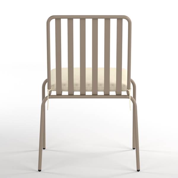 Gartenstuhl Kuna 2er-Set Stahl - Taupe