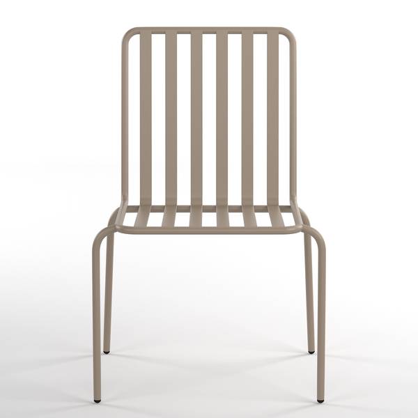 Gartenstuhl Kuna 2er-Set Stahl - Taupe