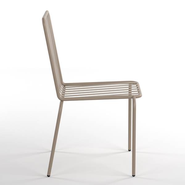 Gartenstuhl Kuna 2er-Set Stahl - Taupe