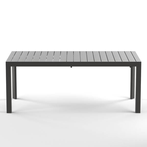 Ausziehbarer Gartentisch Yuvo Aluminium - Anthrazit