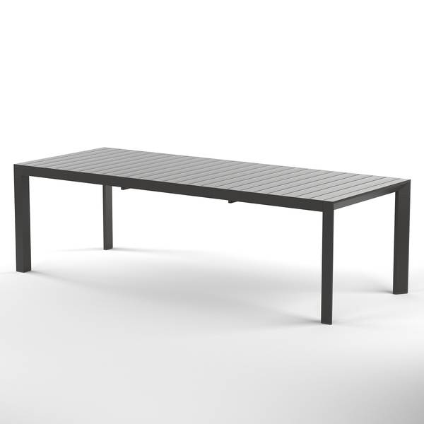 Ausziehbarer Gartentisch Yuvo Aluminium - Anthrazit