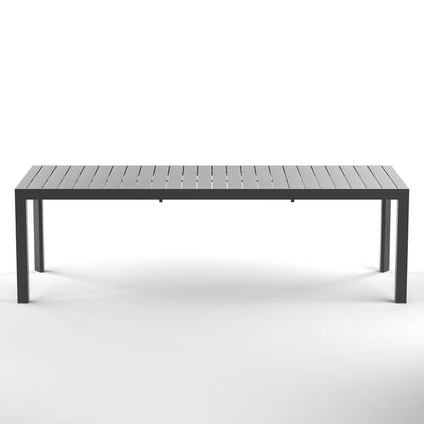 Ausziehbarer Gartentisch Yuvo Aluminium - Anthrazit