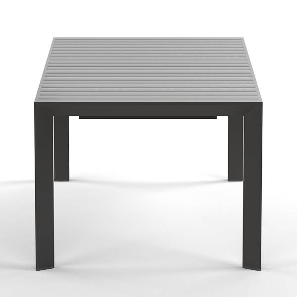 Ausziehbarer Gartentisch Yuvo Aluminium - Anthrazit