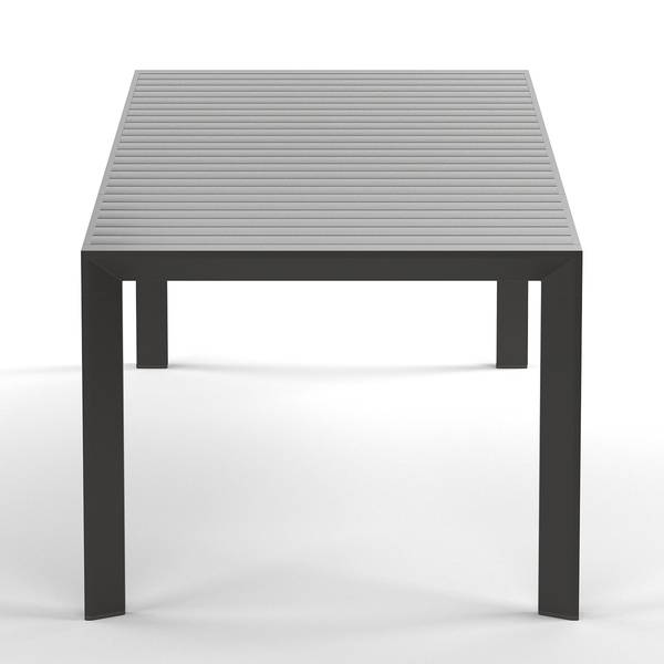 Ausziehbarer Gartentisch Yuvo Aluminium - Anthrazit