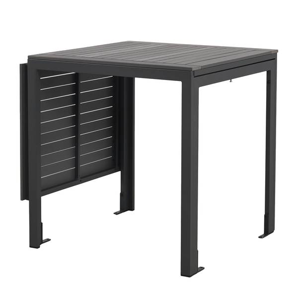 Tavolo a ribalta Livo Alluminio - Grigio