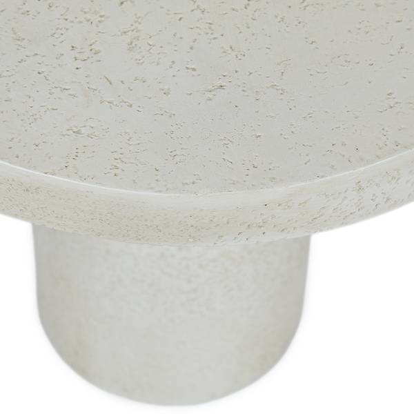 Bijzettafel PIECES MGO, keramiek - wit