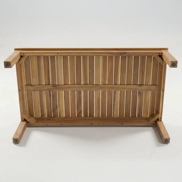 Loungeset Solano 4-teilig Akazie massiv / Webstoff - Akazie Braun / Beige
