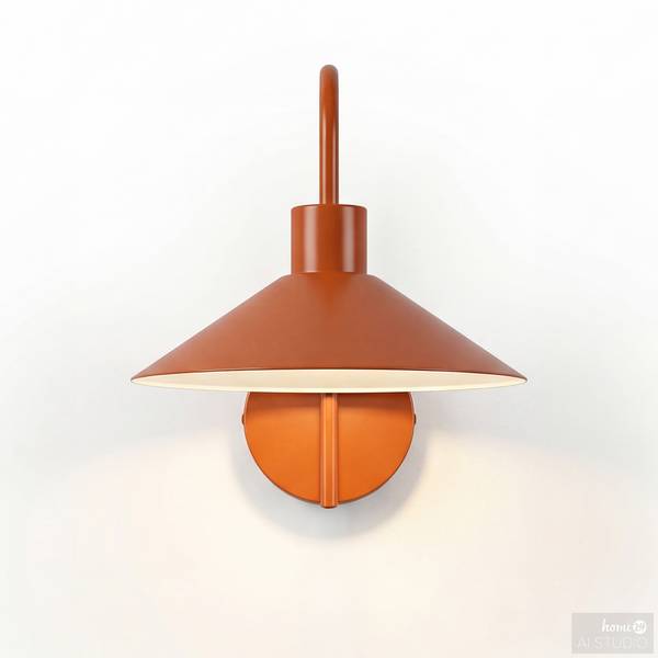Lampada da parete CORUS Ferro - 1 punto luce - Marrone ruggine
